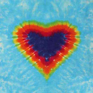 Liquid Blue Tie Dye Heart Steam Deck Handheld Gaming Computer Skin